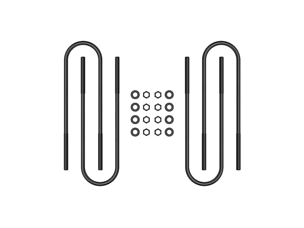 ICON, Front Semi-Round U-Bolt Kit, Compatible with 2000-04 Ford F250/F350 SD, 37001