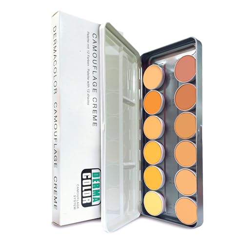 Kryolan DERMACOLOR CAMOUFLAGE CREME TAVOLOZZA 12 COLORI tipo A