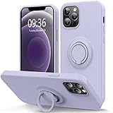 MOCCA Compatible with iPhone 12 Pro Max Phone Case 6.7 inch with Ring Kickstand | Super Soft Microfi