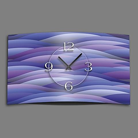 Abstrakcyjny liliowy designerski zegar ścienny nowoczesny zegar ścienny design cichy bez tykania dixtime 3DS-0028