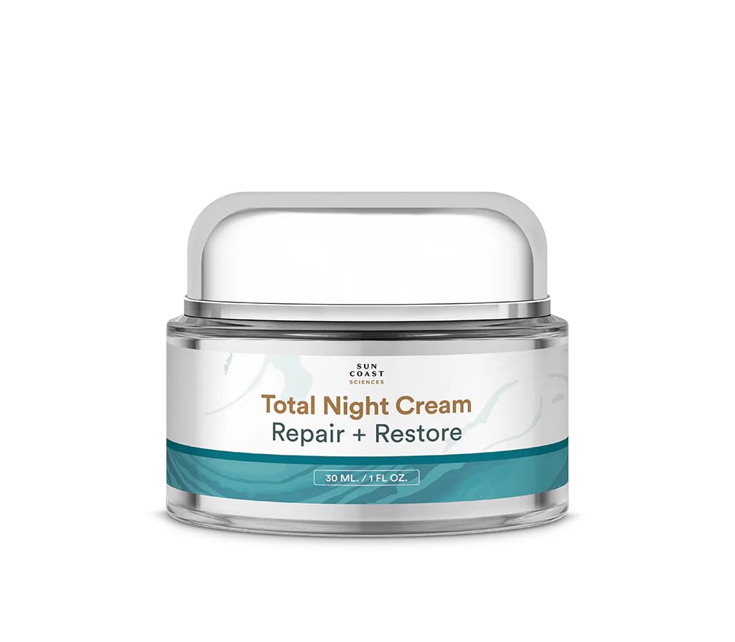 SUN COAST SCIENCES – Total Night Cream, Night Face Cream for All Skin Types, by Dr. Mark Rosenberg – 1 fl oz SUN COAST SCIENCES – Total Night Cream, Night Face Cream for All Skin Types, by Dr. Mark Rosenberg – 1 fl oz