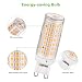 LEDGLE Bombillas LED G9 de 8W, 88 LEDs Blanco Cálido 3000k 700lm,Equivalentes...