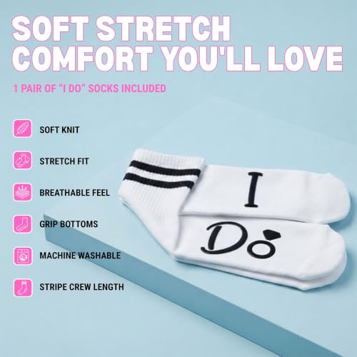 Image of Funky Junque Bride Crew Socks, Bachelorette Wedding Party Gift