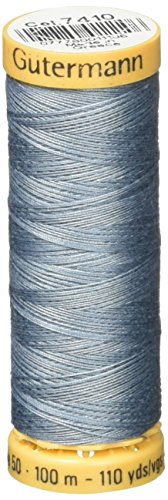 Hilo de Algodón Natural Gütermann 110 Yardas Azul Claro miniatura 1