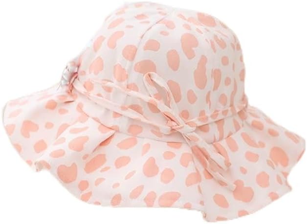 Girls Sun Hat Leopard Print Children Bucket Hat Cotton Baseball Cap Boys Hat Toddler Children Bucket Hat (Color: F, Size: 48-52cm) (C 48.0)