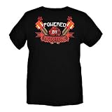 JINX Minecraft Powered by Redstone Boys' Tee Shirt, Black, Large