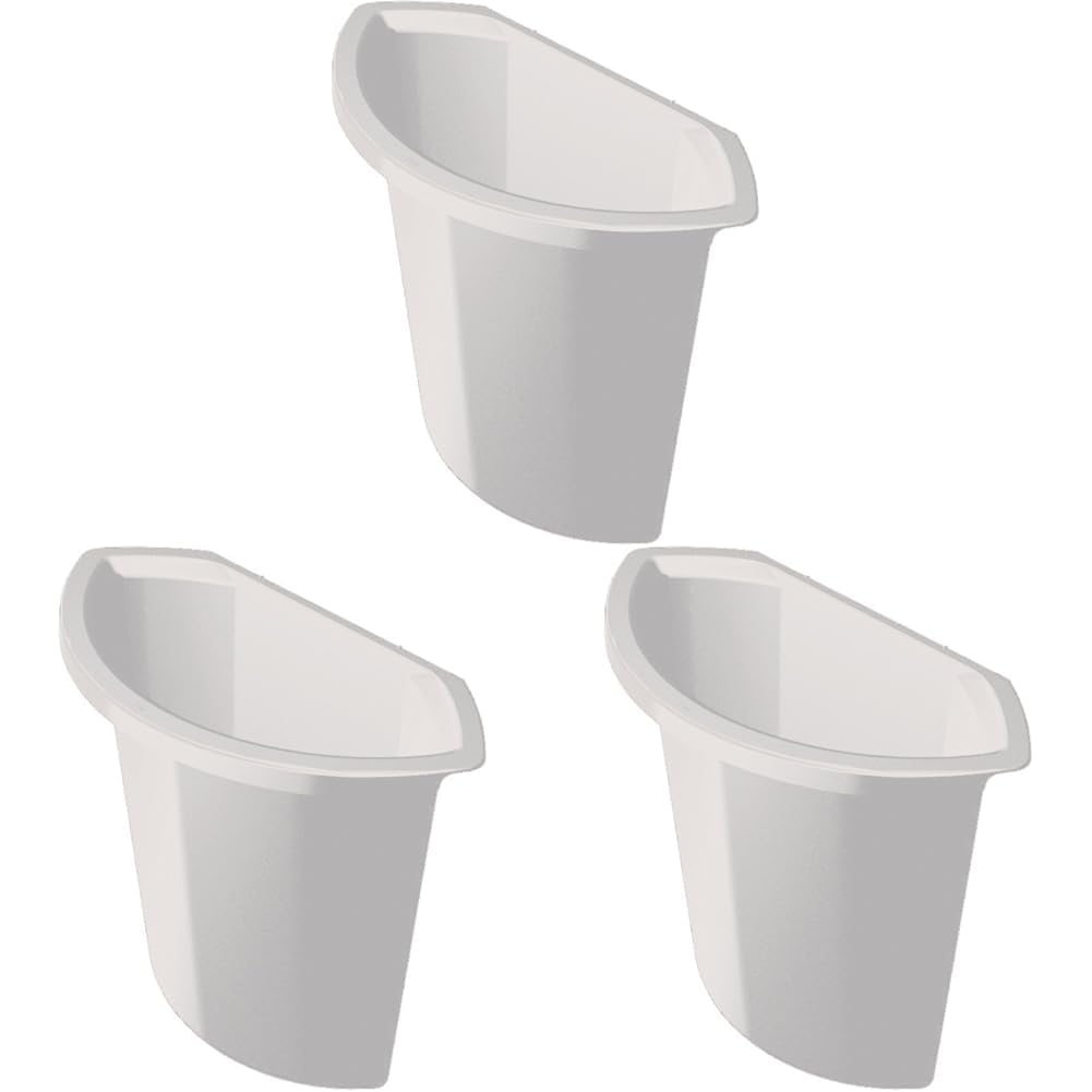 Helit H6106982 - Abfalleinsatz „the collector“ 6L, lichtgrau (Packung mit 3)