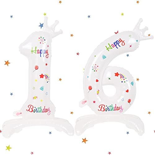 Number Balloons 60 Blue, Numbers 60 Balloons, 40 Inch Large Digit 60 Helium Balloons Foil Mylar Big Number Balloon for Men Women Birthday Party Decorations Anniversary Party Supplies (Blue Number 60)