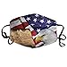 Produktbild Multifunktionale Gesichtsschutzhülle,Amerikanische Flagge Patriotische Usa Weißkopfseeadler Und Buch Unisex Waschbar Wiederverwendbare Gesichtsdekorationen Für Den Persönlichen Schutz