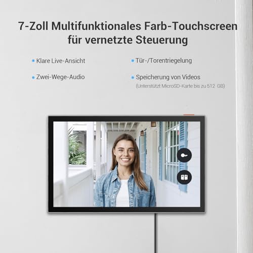 Video-Türsprechanlage Ezviz Akku für Einfamilienhäuser