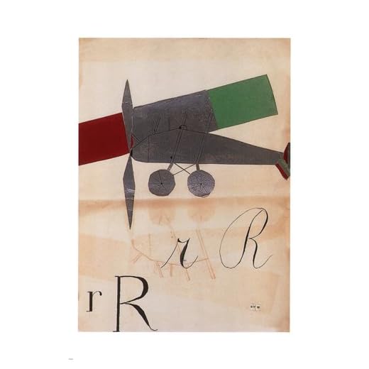 rRrR ART vintage poster BRUNO MUNARI italy 1927 24X36 airplane abstract