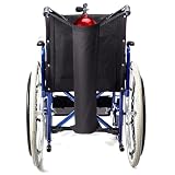 Oxygen Tank Holder for Wheelchair - D & E Cylinder Transport Bag, Heavy Duty Waterproof Standard Wheelchair Size, fits Any Size bariatric Wheelchair, Adjustable Straps