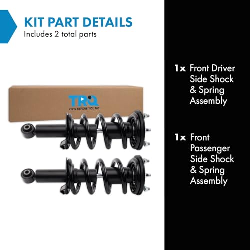 Image of TRQ Front Shock & Spring Assembly Set Compatible with 2011-2013 Infiniti QX56 2014-2022 QX80