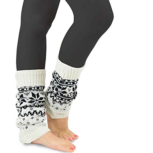 Teehee Socks S/10758-3A25 Teehee Winter Snowflakes Geometric Fashionable Leg Warmers thumb #4