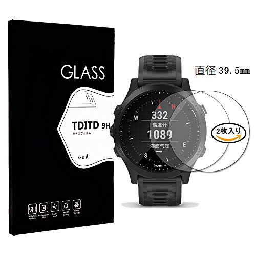 TDITD �K���X�t�B���� �y2�����z GARMIN(�K�[�~��) ForeAthlete 945 �p �K���X�t�B���� ���{���Ɏq�f�ލ̗p �����ߗ� ���^ �d�x9H ��U�h�~���� 2.5D ���E���h�G�b�W���H �����z�� GARMIN �K�[�~�� �p �����j���O