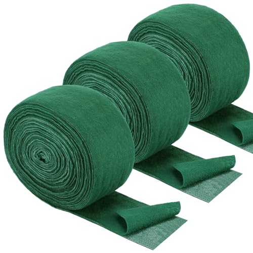 ANPHSIN 3-Layer Thicken Tree Wrap for Winter Trunk Protector - 3pcs 4.7in x 65.5ft Breathable Plant Freezeproof Guard Covers to Protect Bark from Deer/Cold Weather