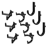 FIMXSD 9 pcs Storage Shed Hooks J U V-Shape Hangers Tool Set for Suncast/Craftsman Shed Storage Accessories