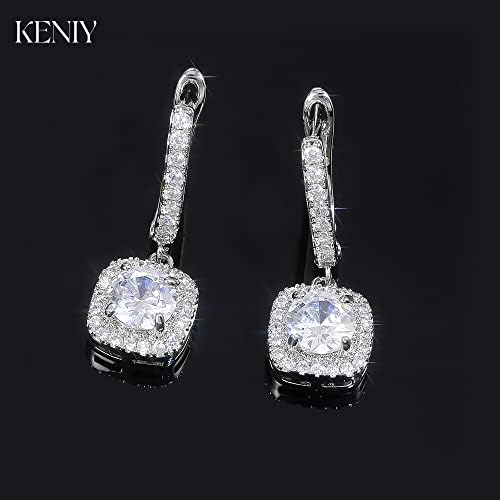 925 Sterling Silver Hoop Loop Earrings for Women18K White Gold with Sparkling Element Crystal with Jewellery Box for Women Wife Mother Daughter