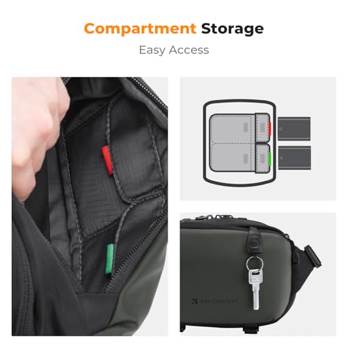 Image of K&F CONCEPT Camera Sling Bag Crossbody Bag Waterproof Camera Shoulder Backpack DSLR /SLR /Mirrorless Camera Case