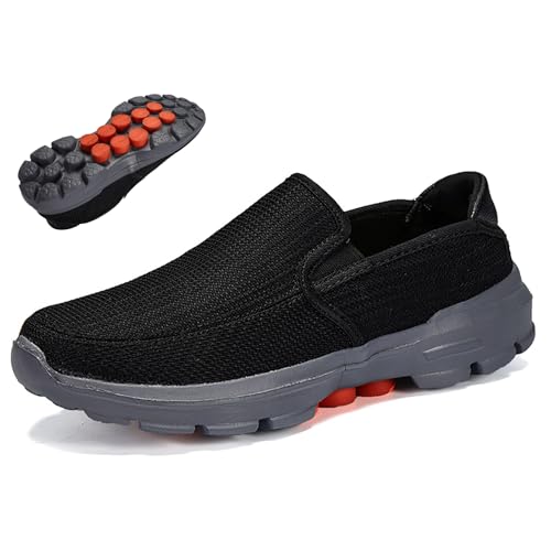 Men's Orthopedic Hiking Loafers Slip-On Casual Outdoor Non-Slip Tennis Sneakers Comfortable Lightweight Walking Shoes
