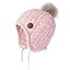 Pink With Faux Fur Pompom