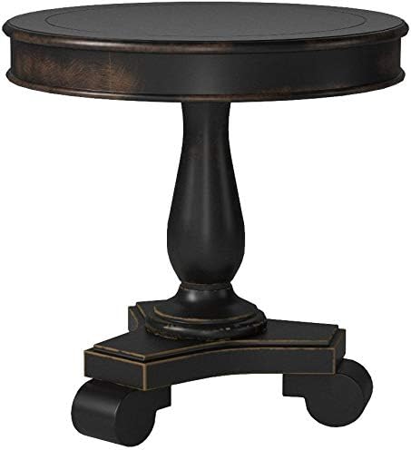 Miniatura 4 de OSP Home Furnishings Inspirado en la mesa redonda Bassett Avalon, negro antiguo, (BP-AVLAT-YCM1-osp)