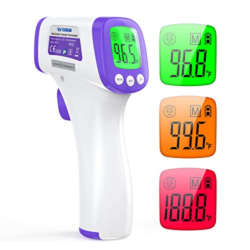 IDOIT Digital Infrared Forehead Thermometer for Adults with Fever Alarm & Memory Function