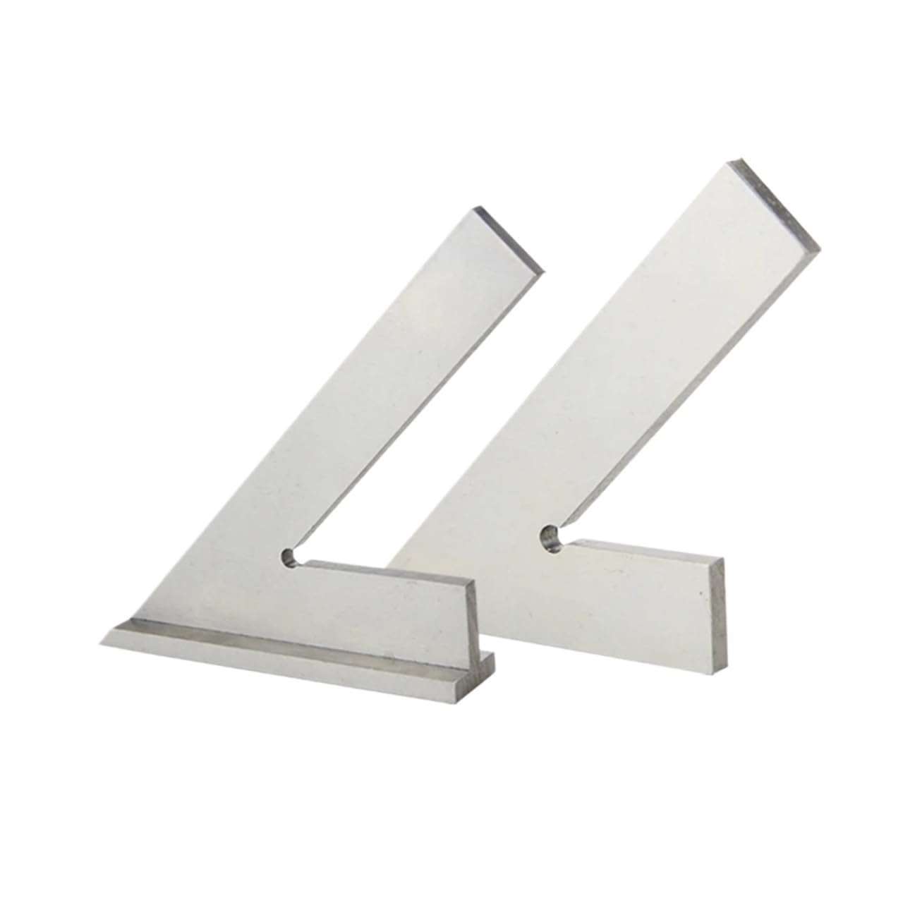 Drauxi 120X80 45 Degree Flat Ed Square Marking Ruler Carpenter Square Metal Square Angle Ruler Woodworking Tools Carbon Steel Gau Squads Machinists And Metalworkers(120X80)