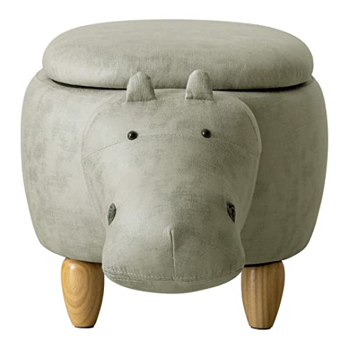 エア・リゾーム スツール 椅子 収納 動物スツール アニマルスツール 収納スツール 収納付きアニマルスツール ANIMO(アニモ) Lサイズ Aタイプ カバ