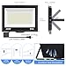 200W LED Flood Light Outdoor with Plug+10ft Wire, 24000Lm Super Brighter Security Light, IP66 Waterproof LED Worklight, 5000K Daylight White Exterior Floodlight for Yard Garden Garage Stadium(2 Pack)