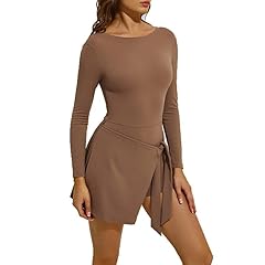 Long Sleeve Dress Brown