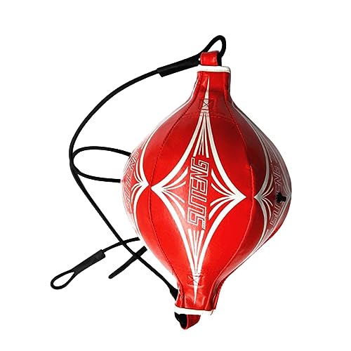 BESPORTBLE Boxing Speed Double-end Bag for MMA Training Pu Reinforced Seams Vertical Horizontal Hanging Boosts Punching Accuracy Design