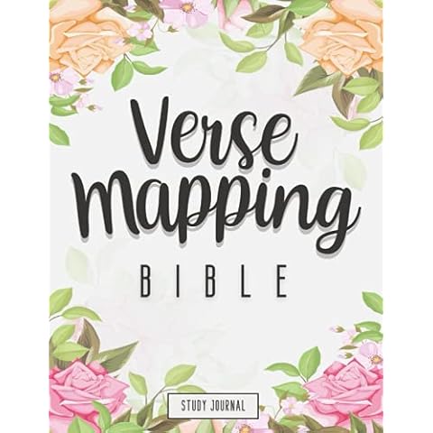 Verse Mapping Bible Study Journal: A Creative Christian Workbook to Record, Remember and Reflect | Scripture, Devotional & Guided Prayer Notebook Cover