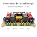 HiQltyla 400W 4-Way Speaker Crossover, RCEDA-406 Passive Crossover for Car Home Audio 4 to 8 Ohm 2X Bass + 1x Mediant+ 1x Tweeter Systems