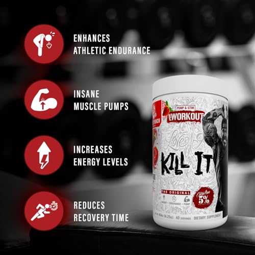Image of 5% Nutrition Kill It Pre Workout Powder with Creatine (Blueberry Lemonade)