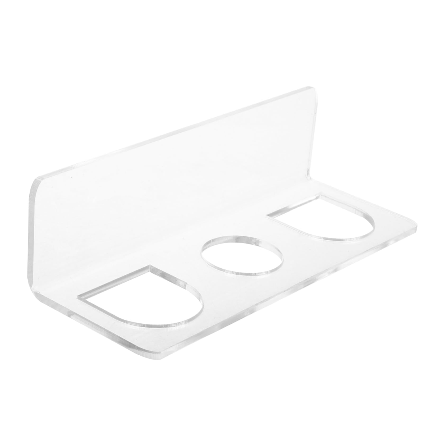 Mikinona Acrylic Wall-mounted Hair Brush Holder Multi-purpose Razor Comb Rack Bathroom Storage Organizer No Drilling