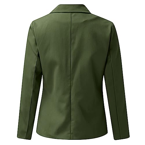 ZEFOTIM Blazer for Women 2024 Casual Oversized Fitted Lapel with Pockets Jacket Long Fashion Trendy Coat3