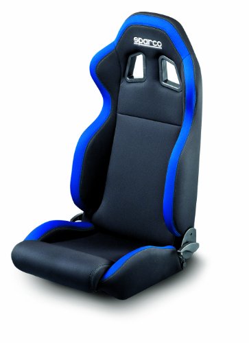 Sparco R100 Sedile Tubolare Nero-Azzurro