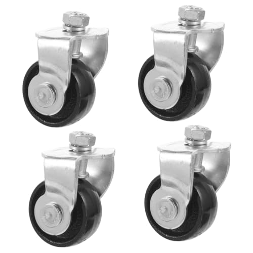 Angoily 4 Ruedas Delanteras Para Gato De Piso De Garaje 2 Unidades Diseño De Acero Resistente Fácil Maniobrabilidad