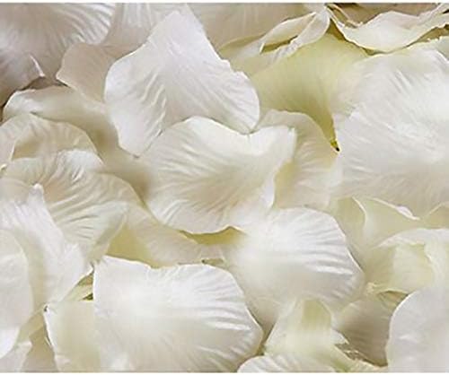 1000 pieces artificial silk flower petals - White