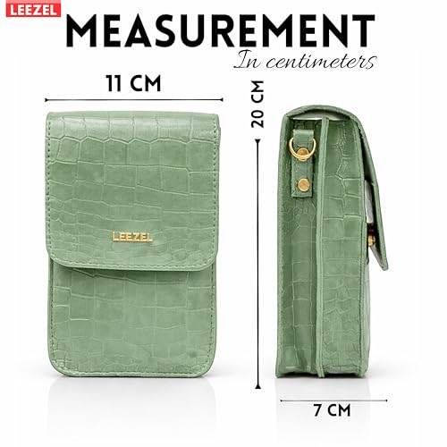 Image of LEEZEL Women's Girls Wallet Sling Bag for Mobile Cell Phone Holder