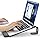 LOXP Laptop Stand for Desk, Metal Laptop Stand with Wrist Support, Ergonomic Detachable Laptop Riser, Aluminum Lectern, Compu