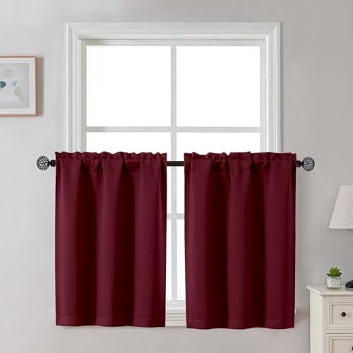 Consejos para Comprar Visillos , listamos los 10 mejores. 39 Gwine Cortinas Cortas de 30 Pulgadas de Largo, de Filtrado de Luz, Cortinas Pequeñas para Ventana de Cocina Tipo Visillo sobre el Fregadero, Tratamientos de Media Ventana para...