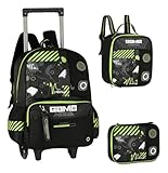 Kit Mochila Escolar Carrinho Gamer Com Lancheira Estojo Box Video Game Clio Style