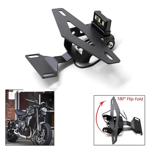 Porte-plaque arrière réglable pour moto Triumph Trident 660 - 3