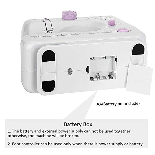 Kranich Portable Sewing Machine 2 Speed 12 Stitches Double Thread Needle Mini Sewing Machine