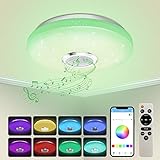 💡【Brillo e RGB dimmerabile】Luz de techo led regulable tiene un brillo ajustable del 10% al 100%, blanco cálido/blanco/blanco la luz de frío conmutable y una temperatura de color se puede ajustar de 3000k a 6500k. 7 de color RGB/color RGB ajustable. RGB cambio de color de acuerdo con el ritmo de la música,crear una romántico atmósfera en reuniones familiares, de amigos, fiestas de Navidad y otras celebraciones.