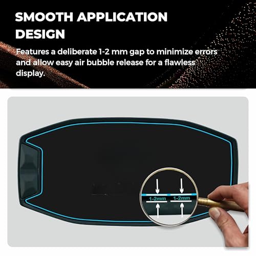 Image of Screen Guard Compatible For Suzuki Access 125 Ride Connect Edition - 9H Scratch Resistant Screen Shield | Shatter-Proof, Ultra-Clear & Dust-Proof Bluetooth Console Protector (1 Pack)