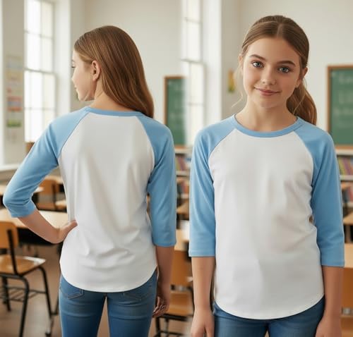 Image of ToBeInStyle Women's Classic Two Color Cotton Baseball T-Shirts
