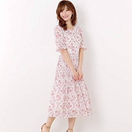 Amazon Co Jp ミッシュ マッシュ Misch Masch プリーツミディーワンピース ピンク系 M 服 ファッション小物